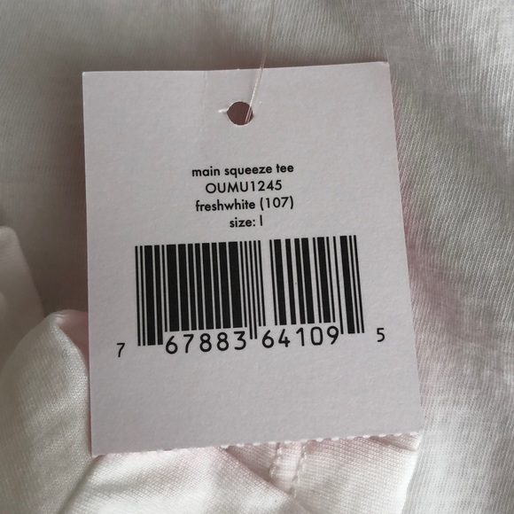 Kate Spade White Main Squeeze Short Sleeve Tee - Picture 7 of 8